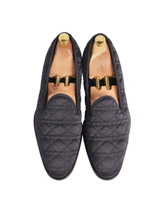 Dior Loafers Slip on Cannage Business Shoes